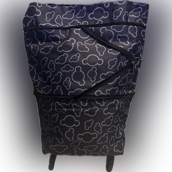 foldable shopping cart tote bag wheel rolling conver 21x16 PURSE-SALE was $34 - Picture 5 of 15